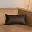 Sierkussen Kyla eco-leer bruin 25 x 45 cm