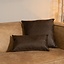 Sierkussen Kyla eco-leer bruin 25 x 45 cm