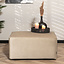 Hocker Memphis velvet beige