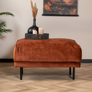 Hocker Denver velvet koper