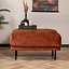 Hocker Denver velvet koper