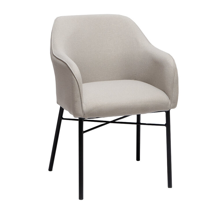 Scandinavische eetkamerstoel Vanja grijs