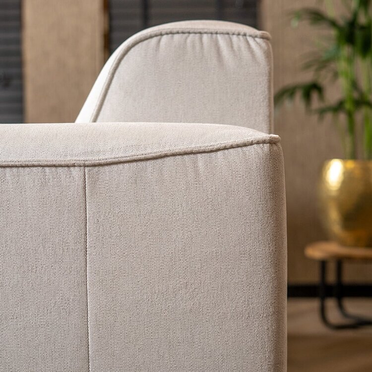 Scandinavische bank Vegas 2,5-zits off white stof gemêleerd