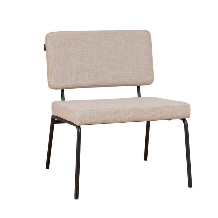 Scandinavische fauteuil Espen beige gerecyclede stof