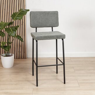 Scandinavische barkruk Espen groen gerecyclede stof 64-77 cm