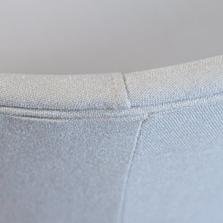 Scandinavische eetkamerstoel Ole grijs gerecyclede stof