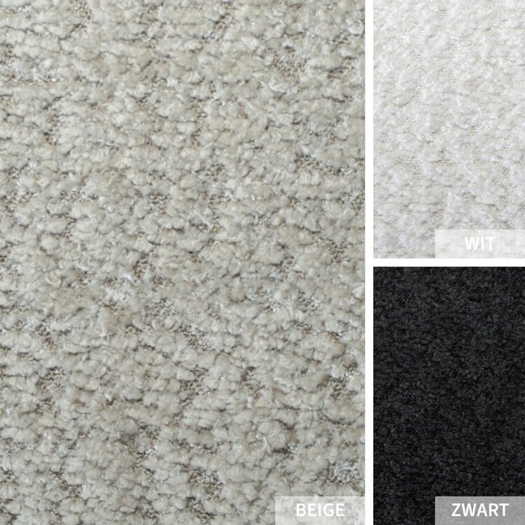 Scandinavische hoekbank Vegas bouclé beige links/rechts