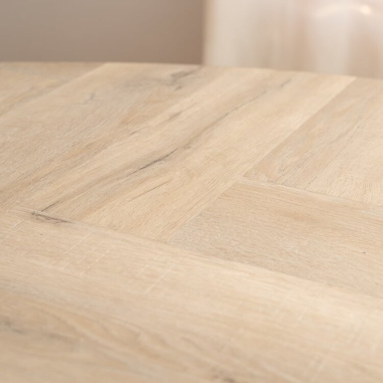 Tafelblad ovaal visgraat Mati PVC 240 x 110 cm