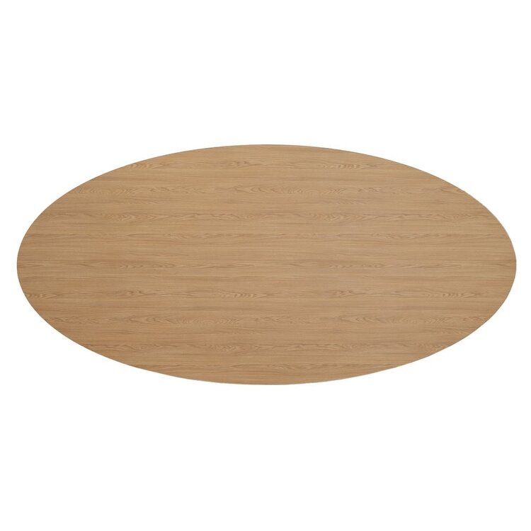 Tafelblad Liam melamine eiken ovaal 270 x 130 cm