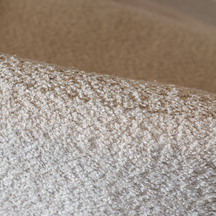 Scandinavische eetkamerstoel Mary bouclé beige