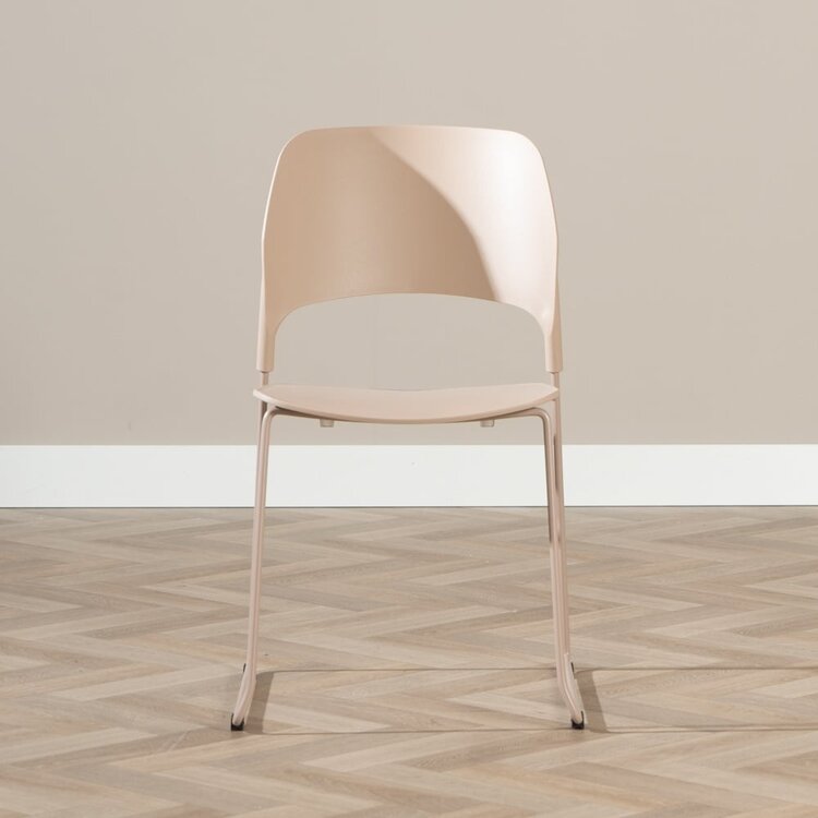 Scandinavische eetkamerstoel Elena taupe