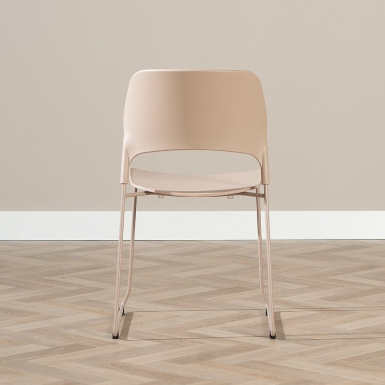 Scandinavische eetkamerstoel Elena taupe