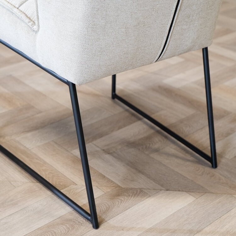 Scandinavische eetkamerstoel Jelle taupe