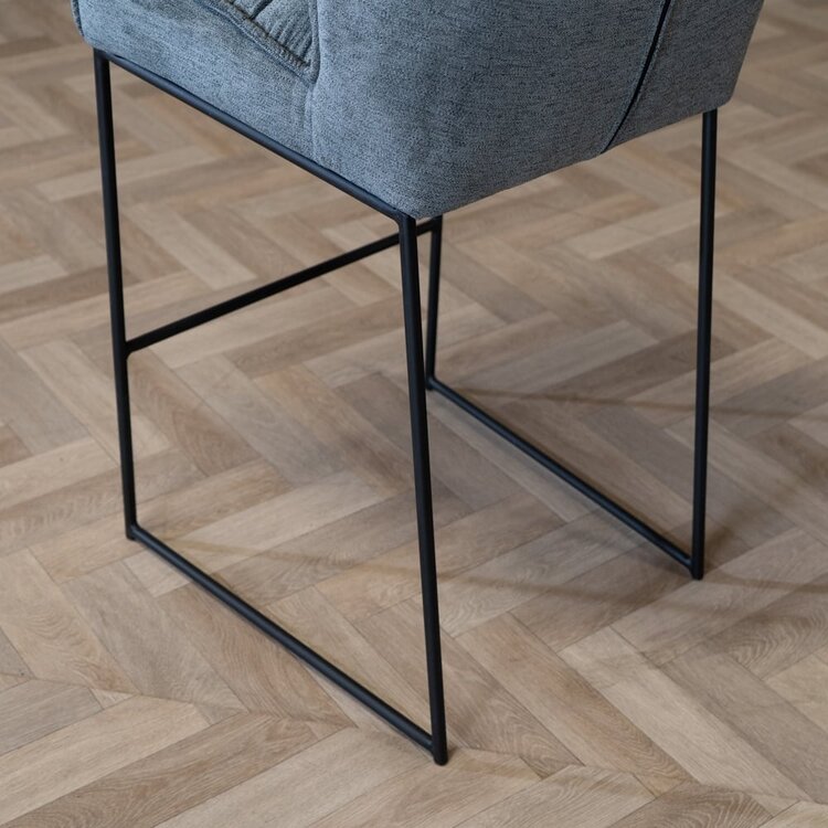 Scandinavische barkruk Jelle antraciet 82 cm