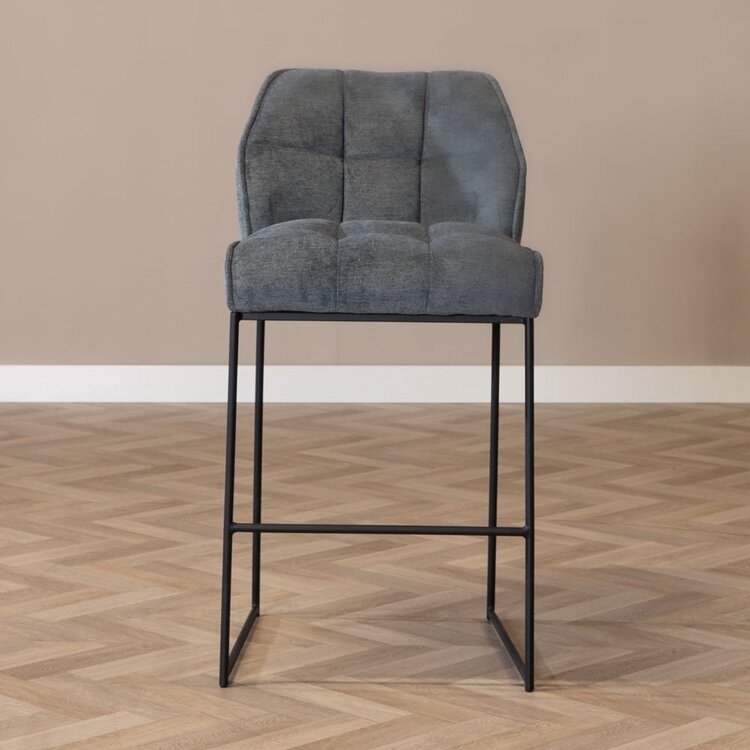 Scandinavische barkruk Jelle antraciet 82 cm