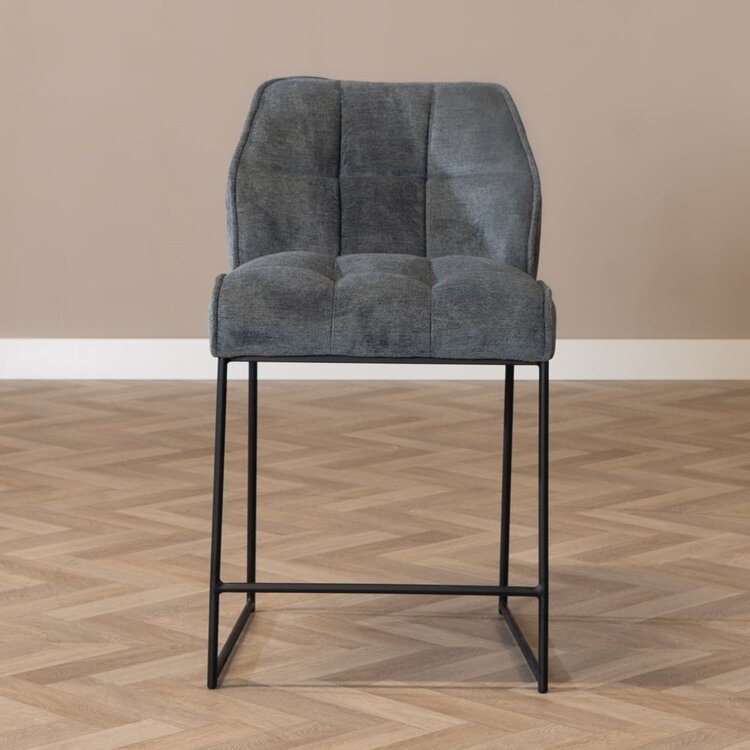 Scandinavische barkruk Jelle antraciet 70 cm