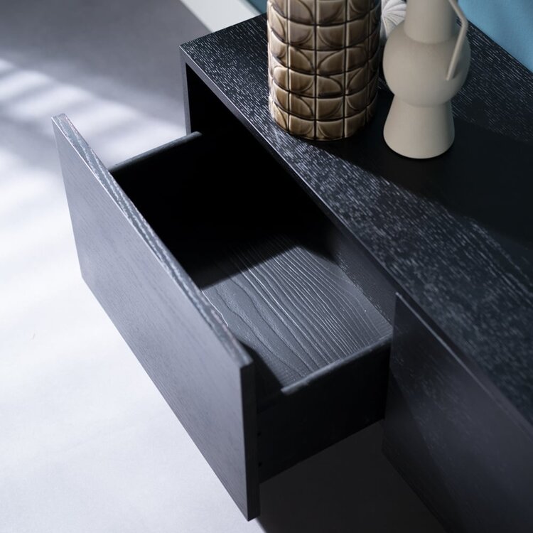 Tv-meubel Thomas zwart eiken 150 cm