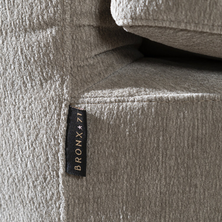 Scandinavische fauteuil Valerie draaibaar chenille taupe
