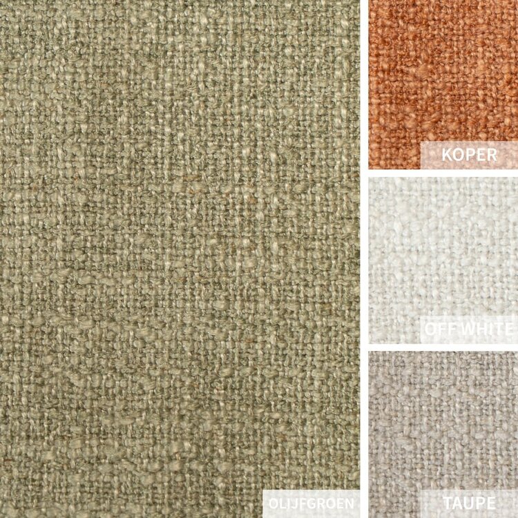 Fauteuil Urban linnen olijfgroen