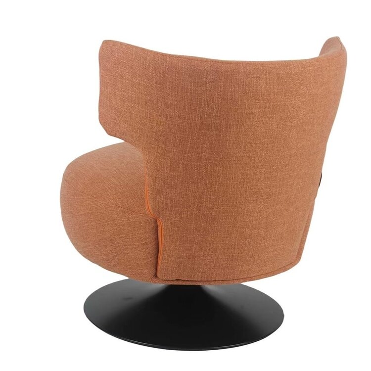 Fauteuil Metro draaibaar linnen koper