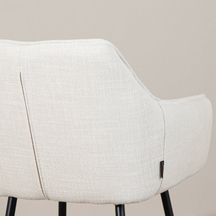 Barkruk Ciara linnen off white 65-78 cm