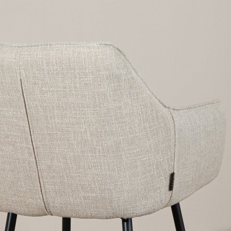 Barkruk Ciara linnen taupe 65-78 cm