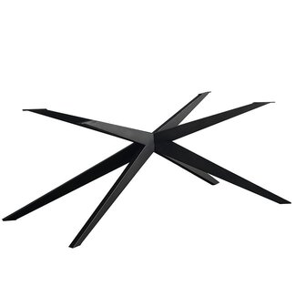 Tafelonderstel spinpoot Torben metaal zwart 140 x 80 cm