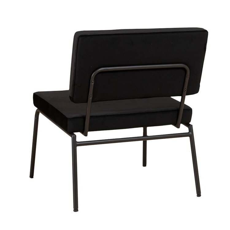 Velvet fauteuil Espen zwart