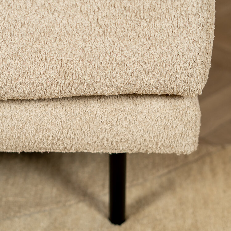 Scandinavische bank 2,5-zits Denver bouclé beige
