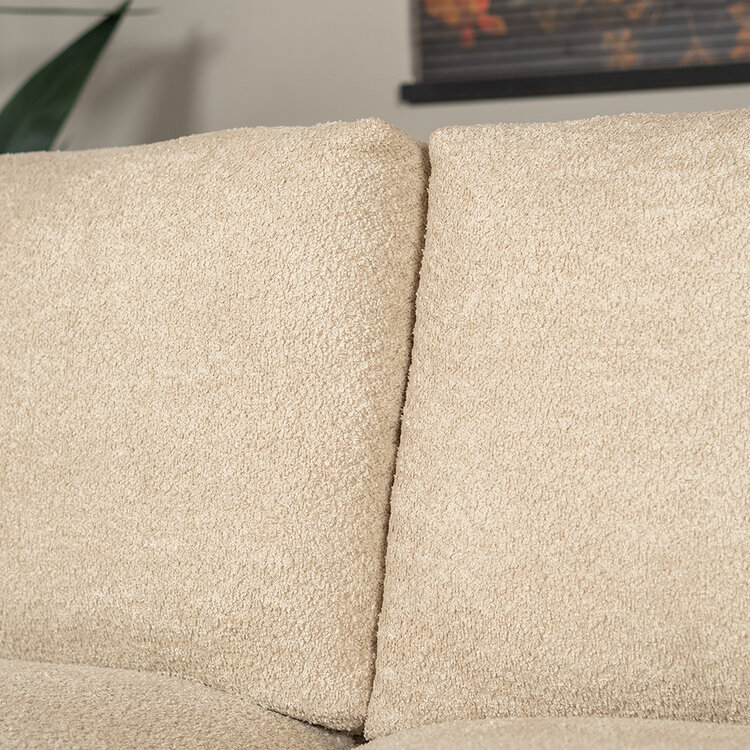 Scandinavische bank 2,5-zits Denver bouclé beige
