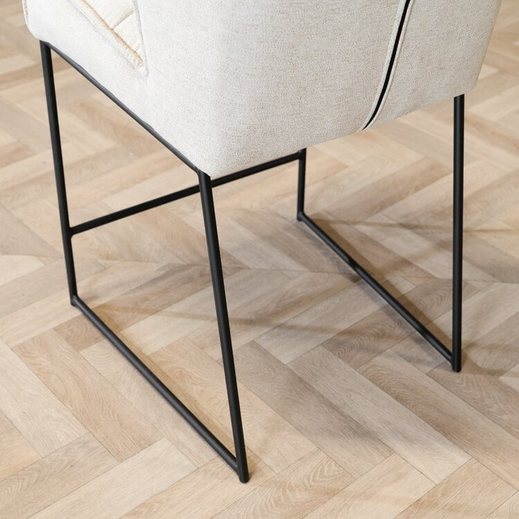 Scandinavische barkruk Jelle taupe 70 cm