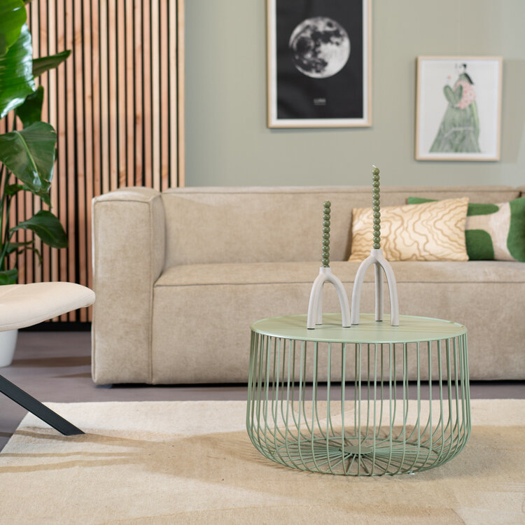 Salontafel Senna metaal lichtgroen