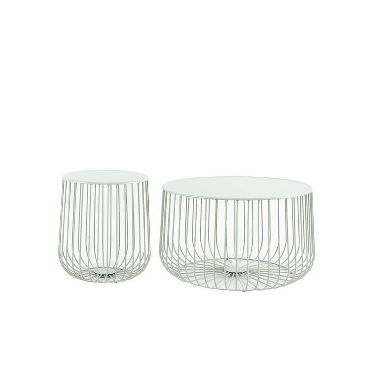 Salontafel Senna metaal lichtgroen