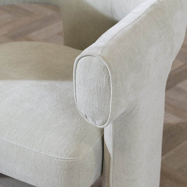 Scandinavische fauteuil Bibi chenille mintgroen