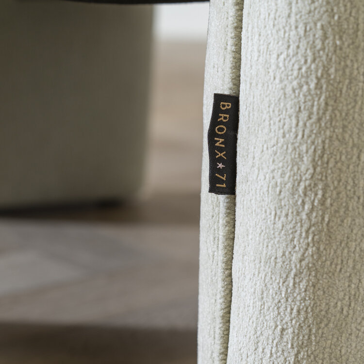 Scandinavische fauteuil Bibi chenille mintgroen