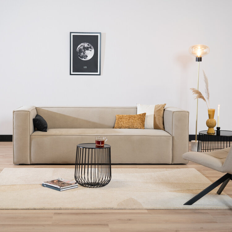 Salontafel Tygo zwart metaal