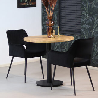 Bistrotafel Sven eikenhout Ø80 cm