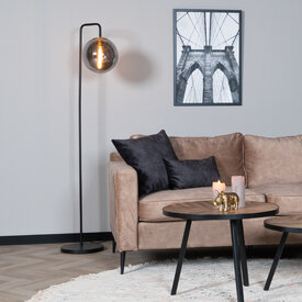 Vloerlamp Ebba 1-lichts Smoke