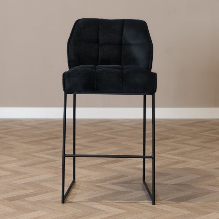 Scandinavische barkruk Jelle zwart 82 cm