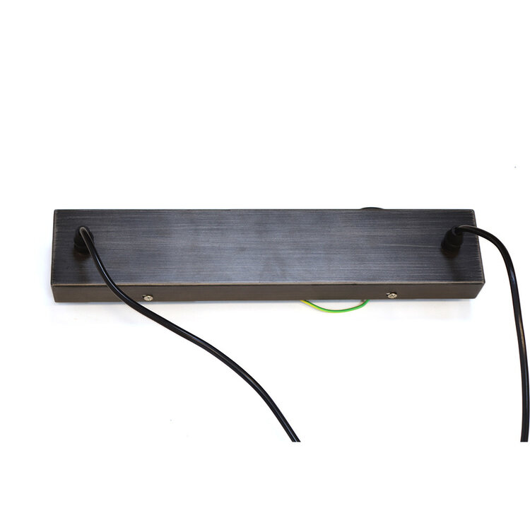 Industriële hanglamp Brushed Cube 4-lichts donker grijs