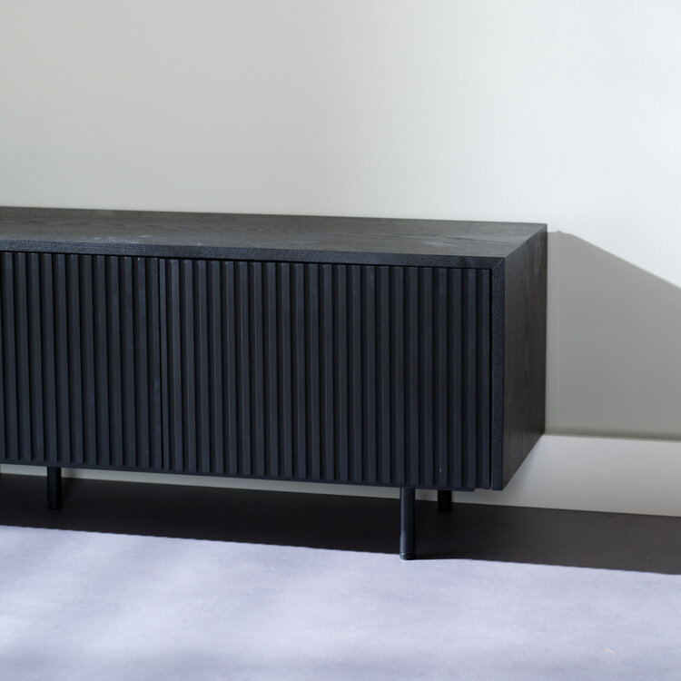 Tv-meubel Ray zwart eiken 150 cm