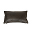 Sierkussen Kyla eco-leer antraciet 25 x 45 cm