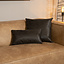Sierkussen Kyla eco-leer antraciet 25 x 45 cm