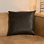 Sierkussen Kyla eco-leer antraciet 45 x 45 cm
