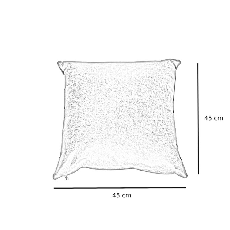 Sierkussen Kyla eco-leer antraciet 45 x 45 cm