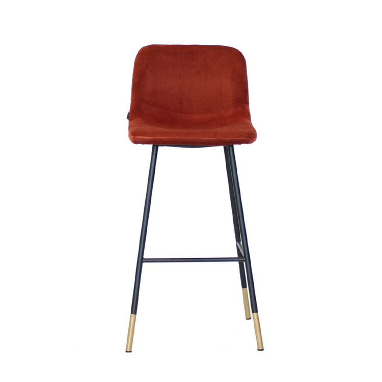 Velvet barkruk Mikky koper 65-78 cm