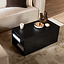 Salontafel Jaxx zwart eiken 88x55 cm