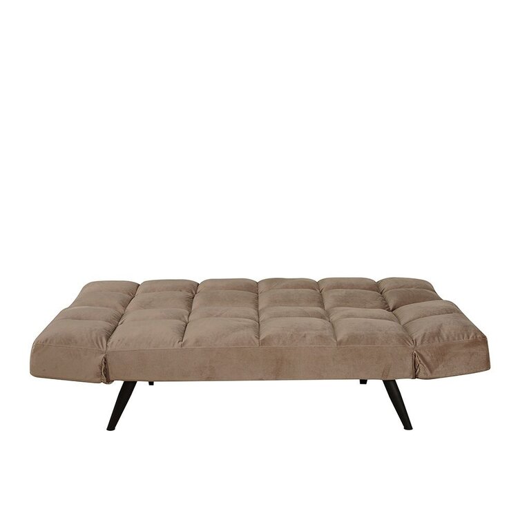Velvet slaapbank 1,5 persoons Timo taupe