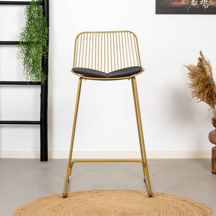 Design barkruk Jenny goud 67 cm