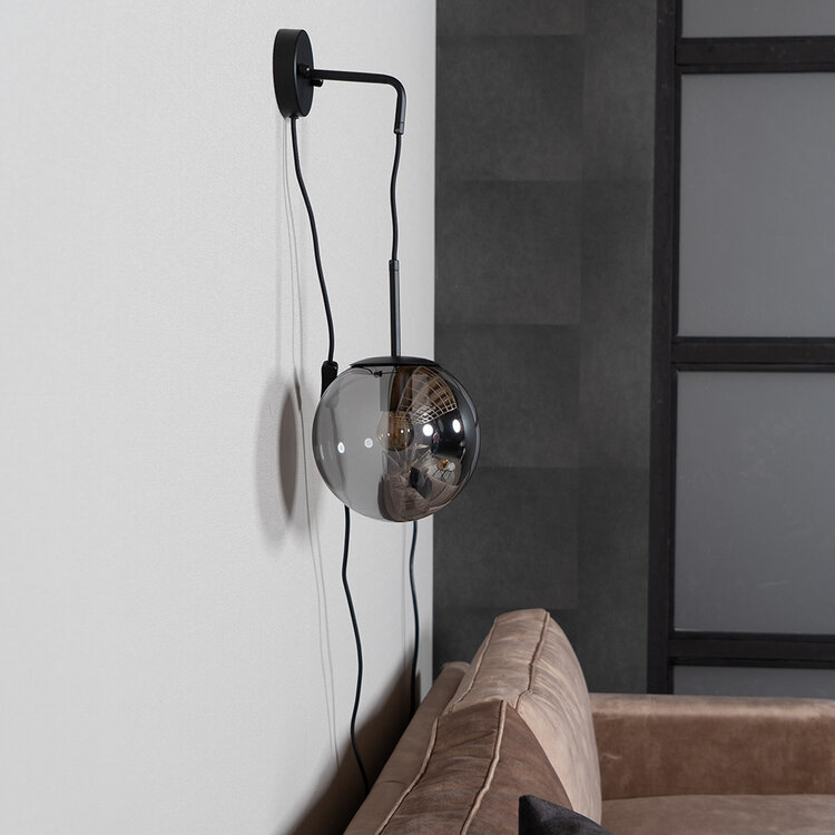 Wandlamp Else 1-lichts Smoke